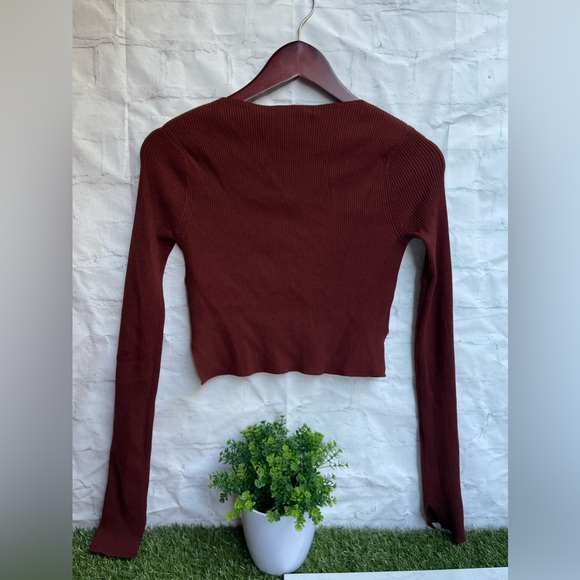 CALLSAINTS hera ambient ribbed in Rust Brown top size Small L gently used - Picture 3 of 5